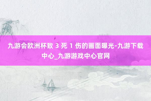 九游会欧洲杯致 3 死 1 伤的画面曝光-九游下载中心_九游游戏中心官网