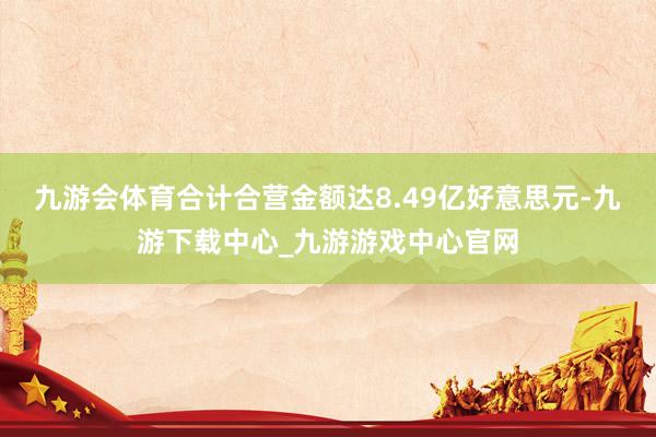 九游会体育合计合营金额达8.49亿好意思元-九游下载中心_九游游戏中心官网
